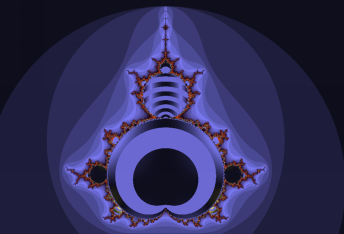 Contrasting colouring conventions within renderings of mandelbrot set