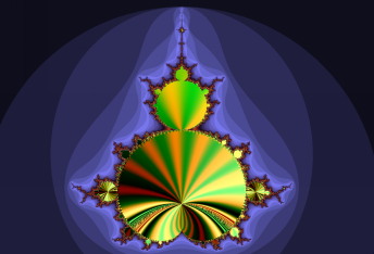 Contrasting colouring conventions within renderings of mandelbrot set