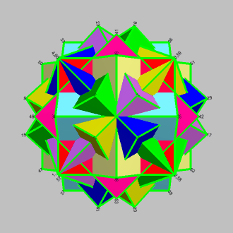Animation of Cubes 4+3+1