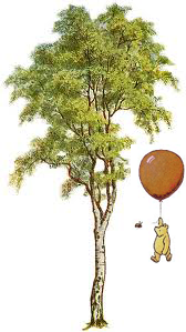 Winnie the Pooh exploring the Tree of Knowledge 
