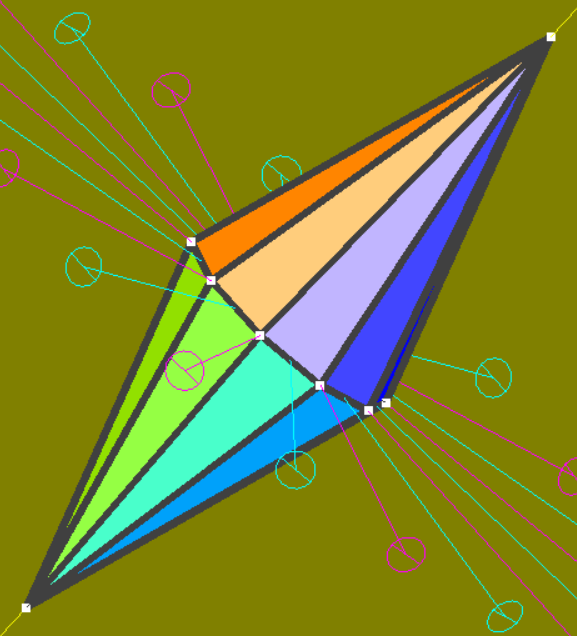 Dual of decagonal prism
