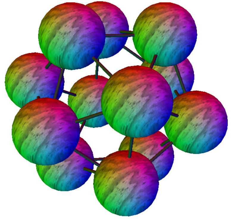 Icosahedron -- spheres unpacked