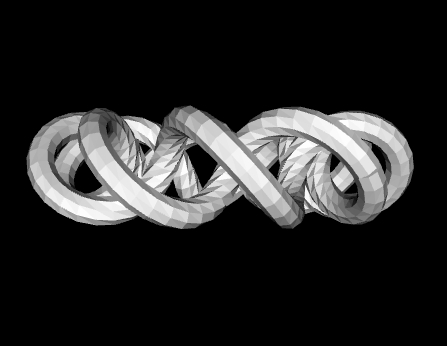 Continuous toroidal knot with 9 windings 