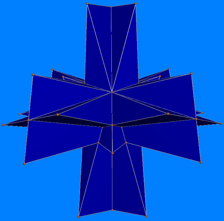 NATO as a stellation of the augmented tetrahedron