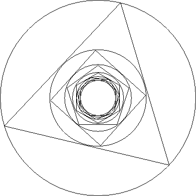 Nesting of regular polygons: Polygon inscription 