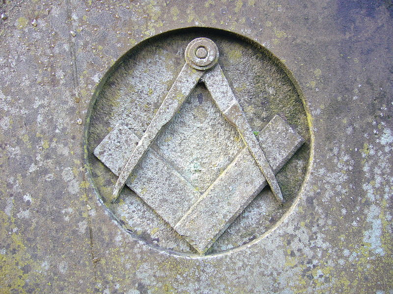 Symbol of Freemasonry: Square and compasses