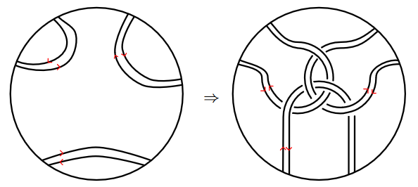 Double Borromean rings insertion move