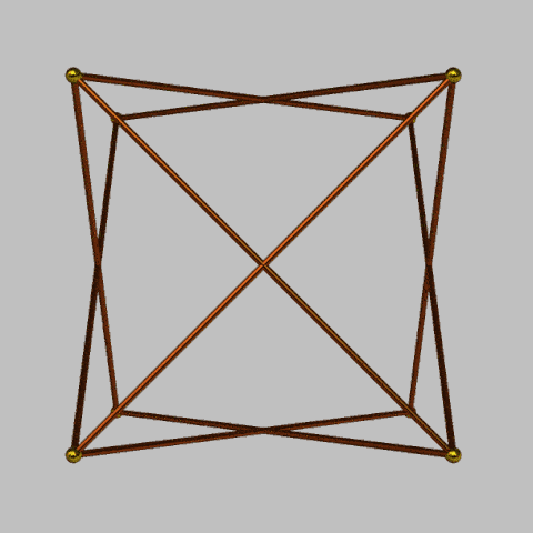 Rotation of 2-tetrahedra compound