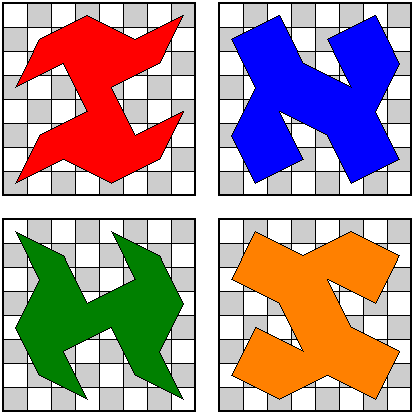 Distinct patterns of Knight's moves on a 8 x 8 matrix 